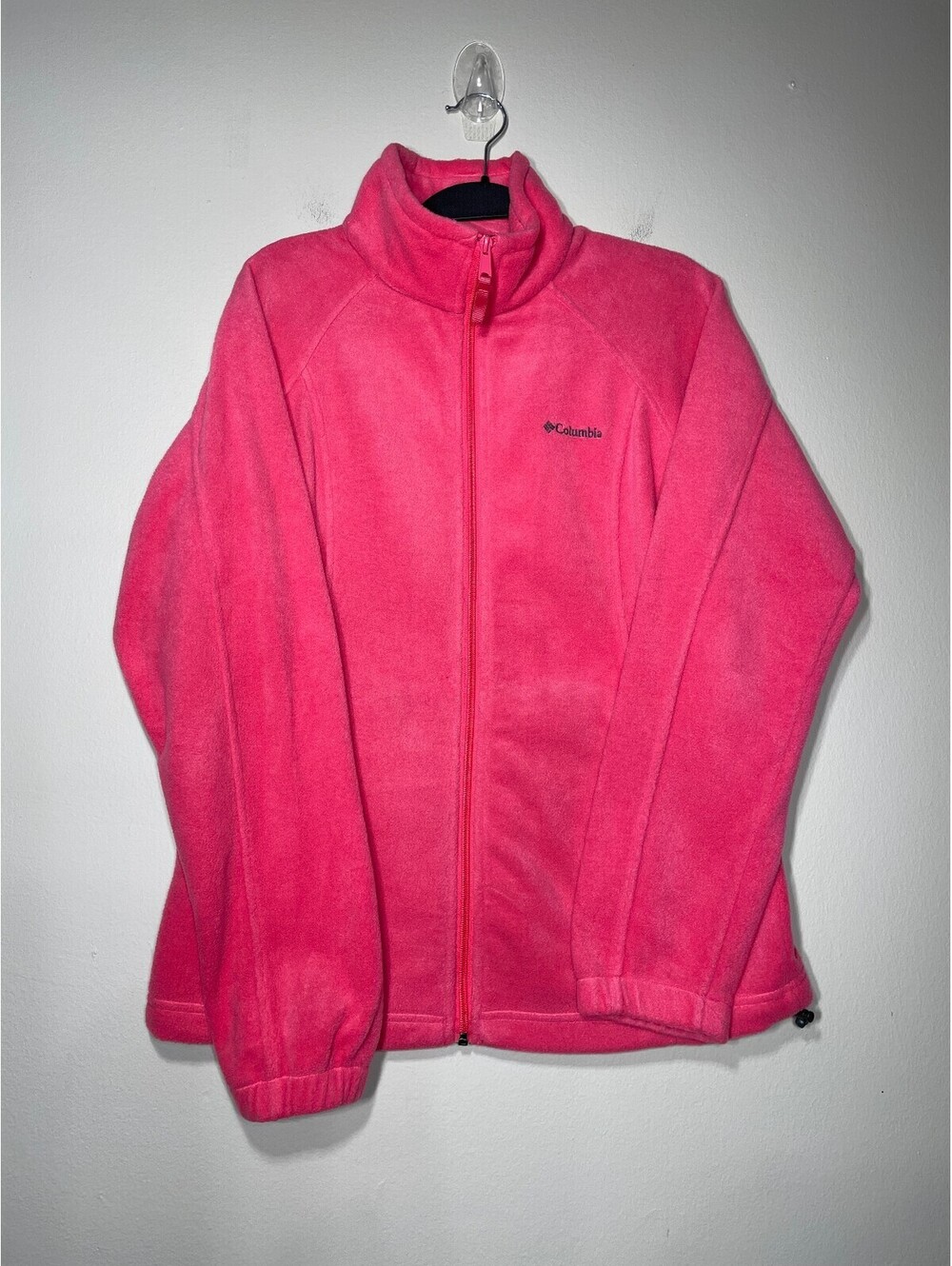 Columbia Benton Springs Hot Pink Full-Zip Fleece Jacket M